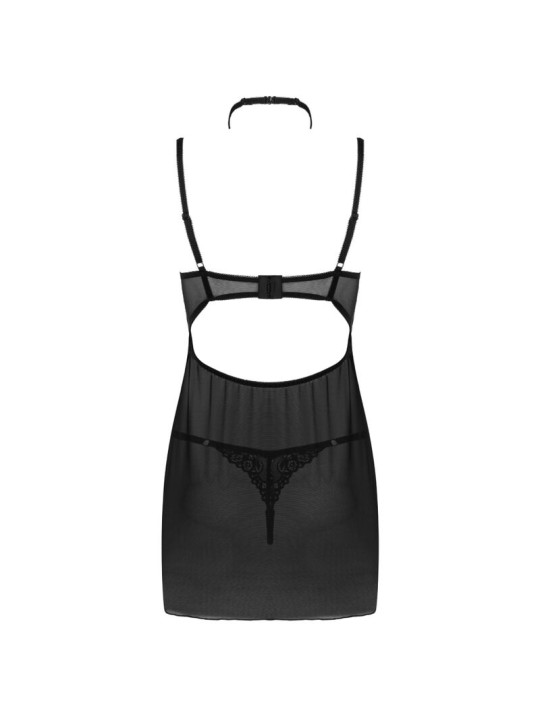 BABYDOLL SEXY NEGRO CON TANGA Y ENCAJE BINELLA DE LA MARCA LIVCO CORSETTI SETS