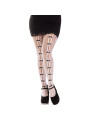 MEDIAS DE RED CON CORAZÓN Y LAZOS ROSA - LEG AVENUE DE LA MARCA LEG AVENUE HOSIERY