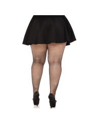 MEDIAS REJILLA CRISTALIZADAS NEGRO PLUS SIZE LEG AVENUE DE LA MARCA LEG AVENUE HOSIERY