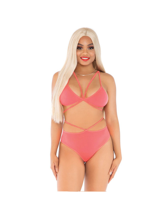 CONJUNTO LENCERÍA AMARILLO TOP Y BRAGAS CON TIRANTES DE LA MARCA LEG AVENUE SETS