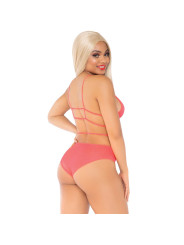 CONJUNTO LENCERÍA AMARILLO TOP Y BRAGAS CON TIRANTES DE LA MARCA LEG AVENUE SETS