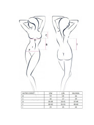 CORSET SEXY KATRISS NEGRO TALLA L/XL - PASSIONCORSET DE LA MARCA PASSION WOMAN CORSETS