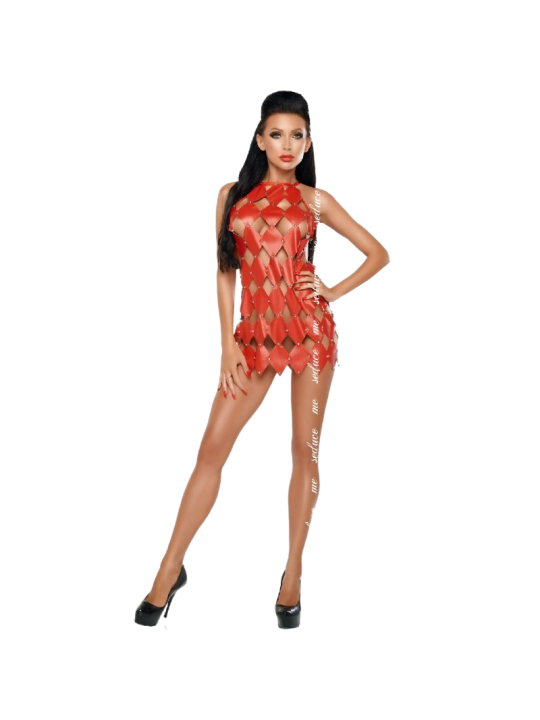 VESTIDO SEDUCE GWEN ROJO ESPALDA DESCUBIERTA S/M DE LA MARCA ME-SEDUCE DRESSES