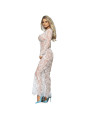 VESTIDO LARGO MANGA LARGA BLANCO SUBLIME L/XL DE LA MARCA SUBBLIME DRESSES
