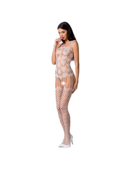 BODYSTOCKING NEGRO CON ENCAJES Y TRANSPARENCIAS BS067 DE LA MARCA PASSION WOMAN