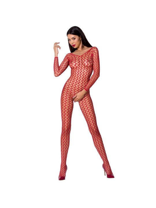 BODYSTOCKING NEGRO CON ENCAJES Y TRANSPARENCIAS BS068 DE LA MARCA PASSION WOMAN