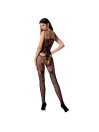 BODYSTOCKING NEGRO CON ENCAJES Y ABERTURA - TALLA ÚNICA DE LA MARCA PASSION WOMAN