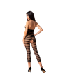 BODYSTOCKING NEGRO CON ENCAJES Y ABERTURA - TALLA ÚNICA DE LA MARCA PASSION WOMAN