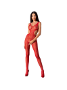 BODYSTOCKING ROJO ENCAGES Y TRANSPARENCIAS PASSION BS085 DE LA MARCA PASSION WOMAN
