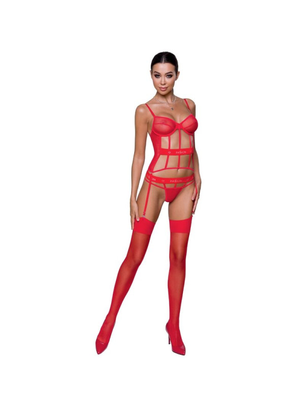 CORSET KYOUKA ROJO L/XL - LENCERÍA SEXY PASSION DE LA MARCA PASSION WOMAN CORSETS