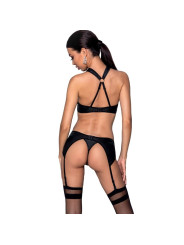 SET AMANDA LIGUERO Y SUJETADOR DE CUERO ECOLÓGICO S/M DE LA MARCA PASSION WOMAN SETS
