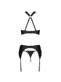 SET AMANDA LIGUERO Y SUJETADOR DE CUERO ECOLÓGICO S/M DE LA MARCA PASSION WOMAN SETS