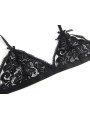 SET LENCERÍA SEXY SUJETADOR LIGUERO TANGA NEGRO L/XL DE LA MARCA SUBBLIME SETS