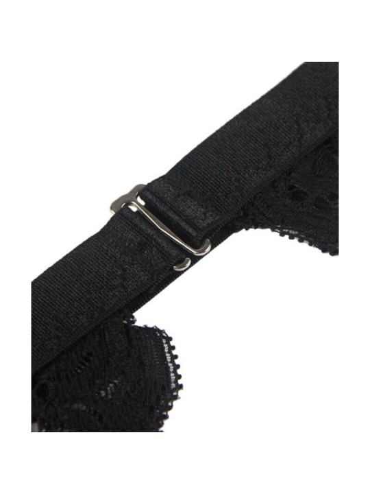 SET LENCERÍA SEXY SUJETADOR LIGUERO TANGA NEGRO L/XL DE LA MARCA SUBBLIME SETS