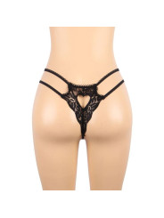 SET LENCERÍA SEXY SUJETADOR LIGUERO TANGA NEGRO L/XL DE LA MARCA SUBBLIME SETS