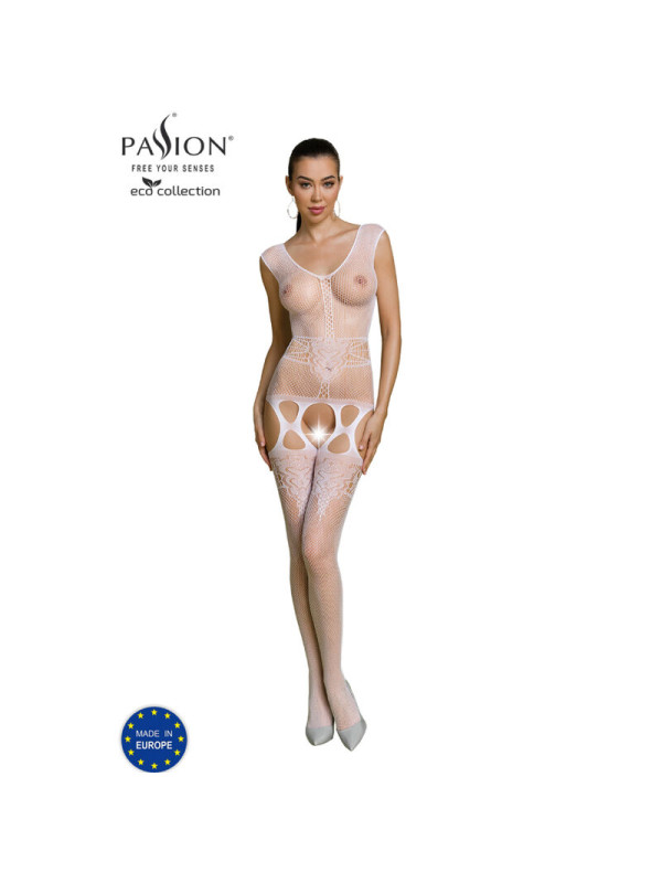 BODYSTOCKING ECOLÓGICO NEGRO TALLA ÚNICA ECONYL DE LA MARCA PASSION WOMAN BODYSTOCKINGS