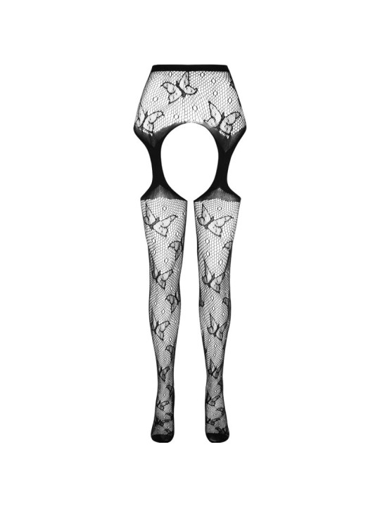 BODYSTOCKING SEXY ECO NEGRO TALLA ÚNICA ECONYL DE LA MARCA PASSION WOMAN GARTER & STOCK