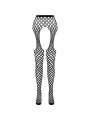 BODYSTOCKING ECOLÓGICO NEGRO TALLA ÚNICA ECONYL DE LA MARCA PASSION WOMAN GARTER & STOCK