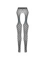 BODYSTOCKING ECOLÓGICO NEGRO TALLA ÚNICA ECONYL DE LA MARCA PASSION WOMAN GARTER & STOCK