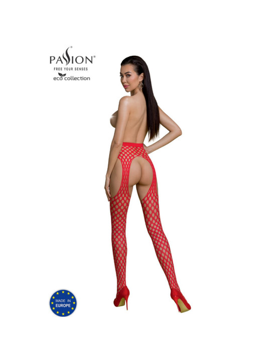 BODYSTOCKING ECOLÓGICO NEGRO TALLA ÚNICA ECONYL DE LA MARCA PASSION WOMAN GARTER & STOCK