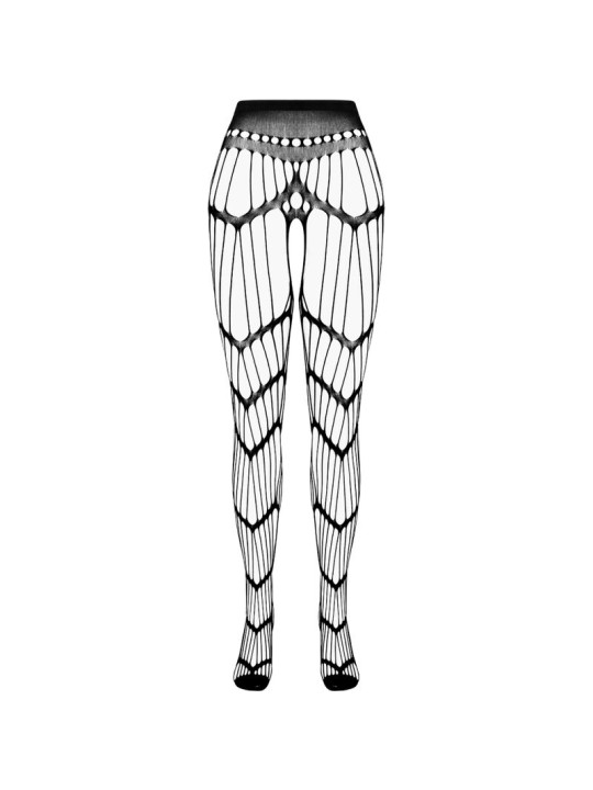 BODYSTOCKING SEXY ECO NEGRO TALLA ÚNICA ECONYL DE LA MARCA PASSION WOMAN GARTER & STOCK