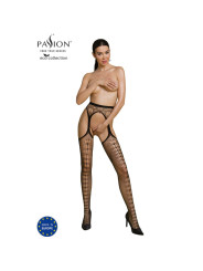 BODYSTOCKING SEXY ECO NEGRO TALLA ÚNICA ECONYL DE LA MARCA PASSION WOMAN GARTER & STOCK