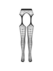 BODYSTOCKING SEXY ECO NEGRO TALLA ÚNICA ECONYL DE LA MARCA PASSION WOMAN GARTER & STOCK