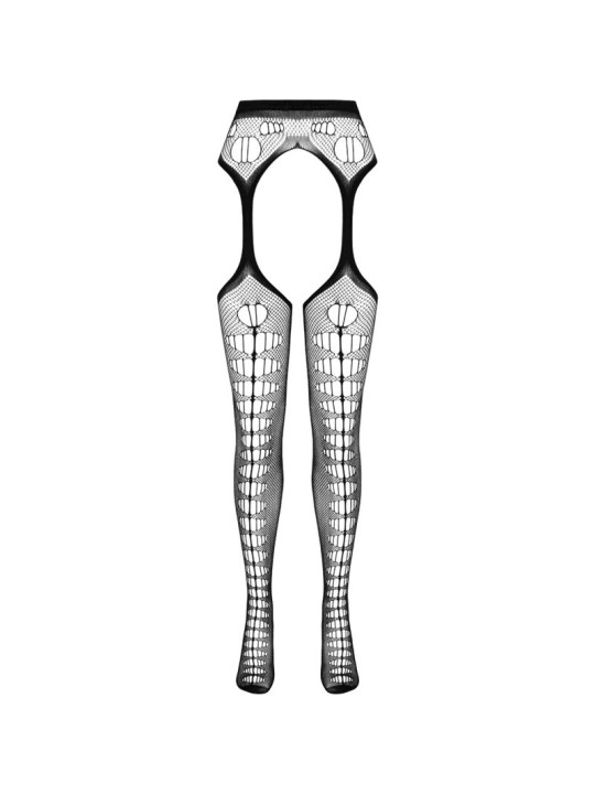 BODYSTOCKING SEXY ECO NEGRO TALLA ÚNICA ECONYL DE LA MARCA PASSION WOMAN GARTER & STOCK
