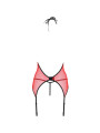CORSÉ ROJO S/M CON ENCAJE Y TUL - PEONIA EROTIC LINE DE LA MARCA PASSION WOMAN