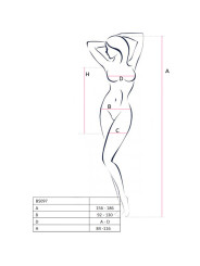 BODYSTOCKING NEGRO PASSION TALLA ÚNICA SEXY DE LA MARCA PASSION WOMAN BODYSTOCKINGS