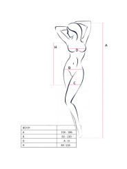 BODYSTOCKING NEGRO PASSION TALLA ÚNICA SEXY DE LA MARCA PASSION WOMAN BODYSTOCKINGS