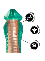 DILDO SILICONA PYTHON COBRA VERDE EPIC CYBERSILICOCK DE LA MARCA EPIC