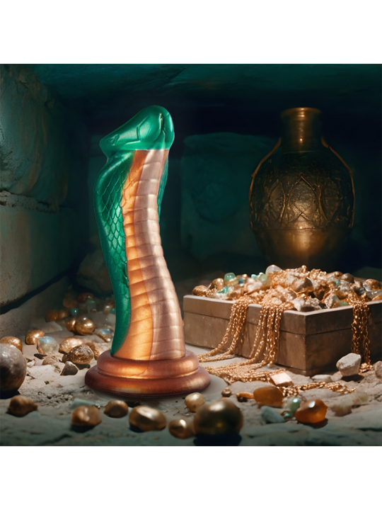DILDO SILICONA PYTHON COBRA VERDE EPIC CYBERSILICOCK DE LA MARCA EPIC