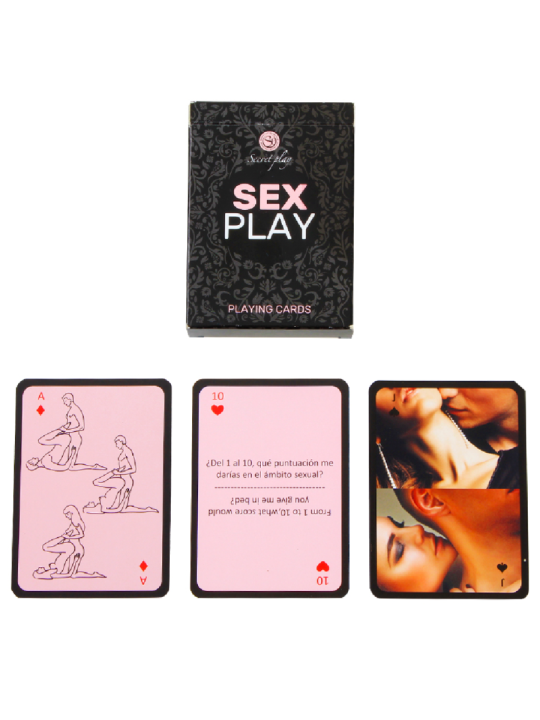 JUEGO DE CARTAS SEX PLAY PARA PAREJAS (ES/EN) DE LA MARCA SECRETPLAY 100% GAMES