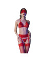 CONJUNTO LENCERÍA SEXY 4 PIEZAS ROJO S/M CHILIROSE DE LA MARCA CHILIROSE SETS
