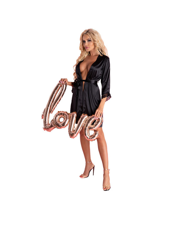 CONJUNTO LENCERÍA ARILADYEN BATA Y TANGA NEGRO ENCAJE DE LA MARCA LIVCO CORSETTI SETS