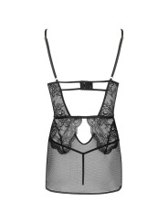 CONJUNTO LENCERÍA NEGRO ENCAJE Y MALLA BARIRIN DE LA MARCA LIVCO CORSETTI SETS