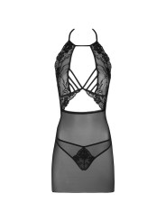 CONJUNTO LENCERÍA MALVIAMI FALDA Y PANTY NEGRO DE LA MARCA LIVCO CORSETTI SETS