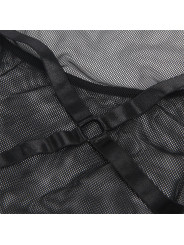 VESTIDO TRANSPARENTE SEXY NEGRO CUELLO HALTER S/M DE LA MARCA SUBBLIME DRESSES