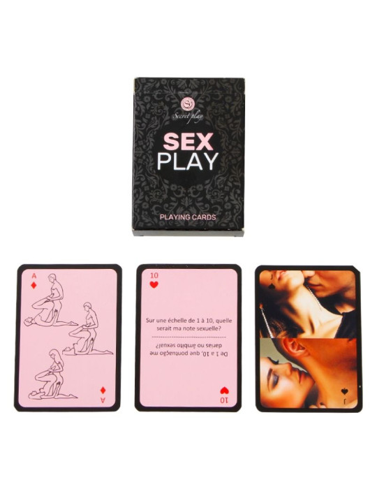 JUEGO DE CARTAS SEX PLAY EN FRANCÉS Y PORTUGUÉS DE LA MARCA SECRETPLAY 100% GAMES