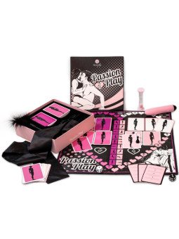 JUEGO DE PAREJAS PASSION PLAY CON VIBRADOR Y ACCESORIOS DE LA MARCA SECRETPLAY 100% GAMES