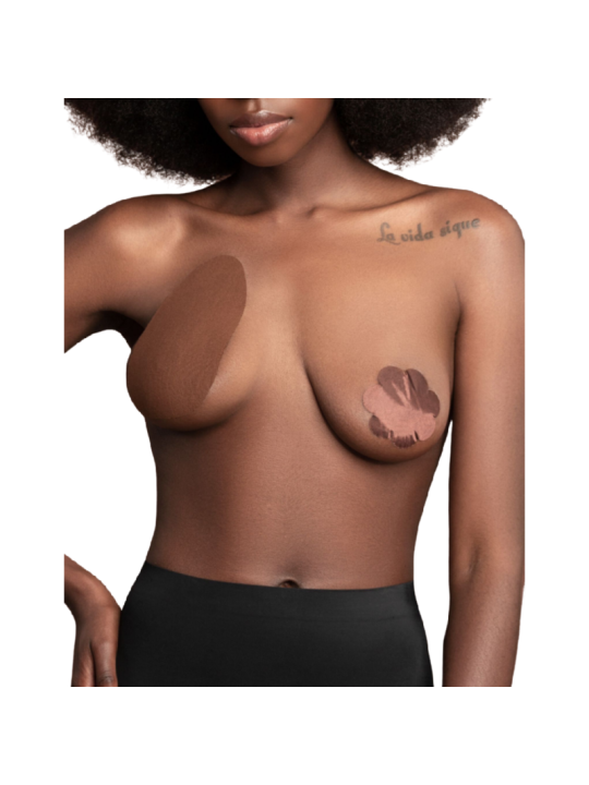 ELEVADOR DE PECHOS BYE BRA CON ALMOHADILLAS SATÉN BEIGE DE LA MARCA BYE BRA - PULL UPS
