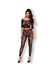 CONJUNTO SIN COSTURAS TOP Y LEGGINGS NEGRO S/M DE LA MARCA CHILIROSE SETS