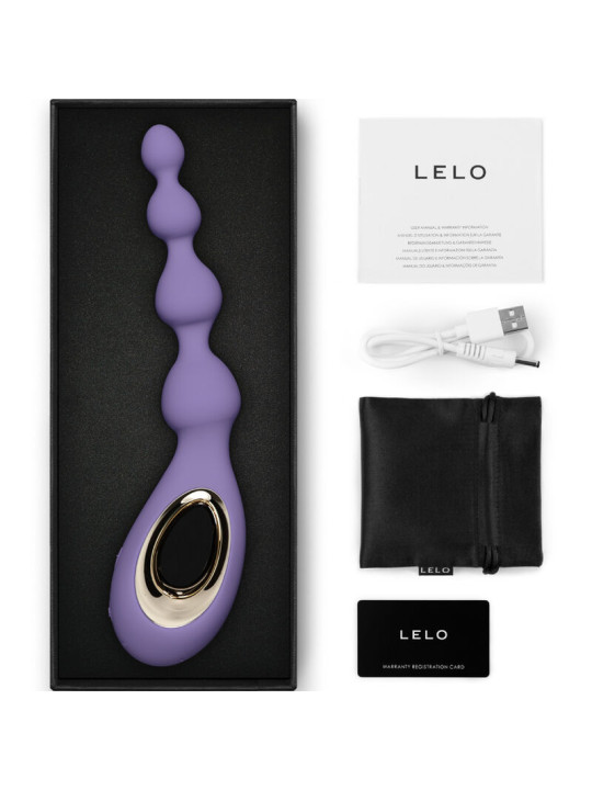 MASAGEADOR ANAL SORAYA BEADS CON VIBRACIÓN Y CUENTAS DE LA MARCA LELO