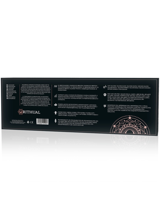 VARITA VIBRADORA AKASHA RECARGABLE 20 MODOS SILICONA DE LA MARCA RITHUAL