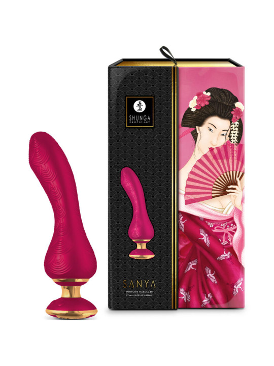 MASAJEADOR ÍNTIMO SANYA ROSA 10 FUNCIONES VIBRACIÓN DE LA MARCA SHUNGA TOYS
