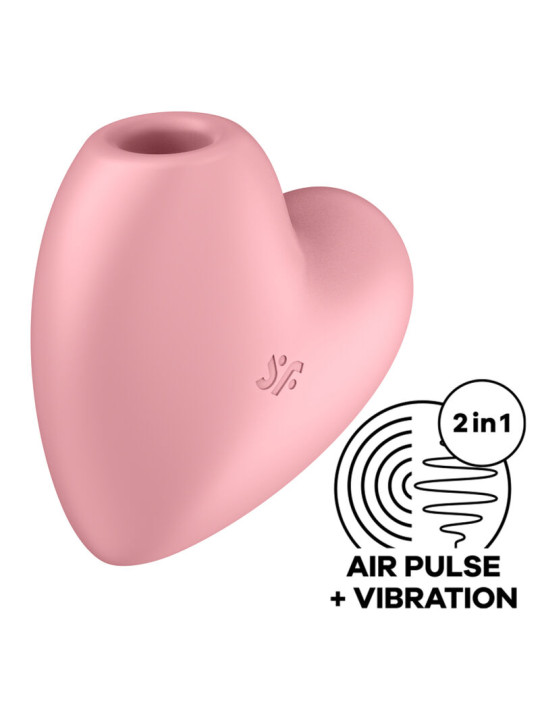 SATISFYER CUTIE HEART VIBRADOR CLITORIS IMPERMEABLE DE LA MARCA SATISFYER AIR PULSE