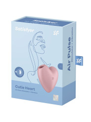 SATISFYER CUTIE HEART VIBRADOR CLITORIS IMPERMEABLE DE LA MARCA SATISFYER AIR PULSE