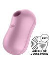 SATISFYER COTTON CANDY VIBRADOR CLITORIS AIR PULSE DE LA MARCA SATISFYER AIR PULSE