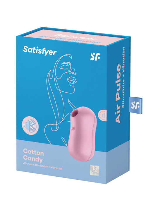 SATISFYER COTTON CANDY VIBRADOR CLITORIS AIR PULSE DE LA MARCA SATISFYER AIR PULSE